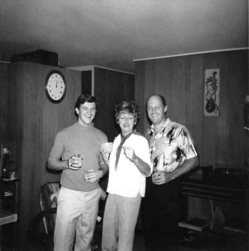 Chet Burchfield, Anita O’Day, John Poole, Ray Mabalot's home, a Sunday afternoon of December 1965
