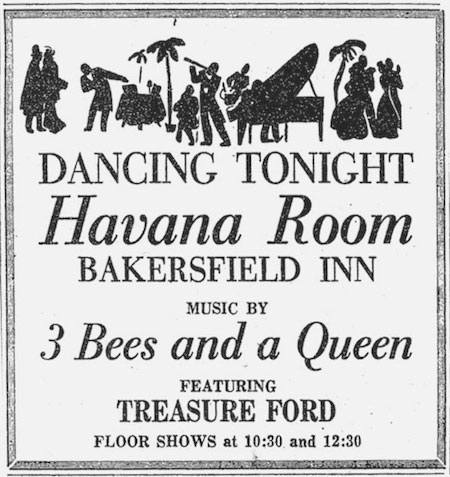 Ad for 3 Bees and a Queen at Havana Room